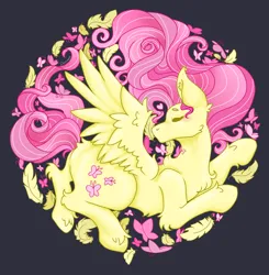 Size: 2256x2304 | Tagged: safe, artist:delfinaluther, derpibooru import, fluttershy, pegasus, pony, image, png, solo, wings