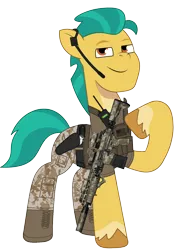 Size: 1096x1526 | Tagged: safe, artist:edy_january, artist:prixy05, derpibooru import, edit, vector edit, hitch trailblazer, earth pony, pony, g5, my little pony: tell your tale, armor, assault rifle, body armor, boots, clothes, combat knife, delta forces, gun, handgun, image, knife, military, military pants, military pony, military uniform, pants, pistol, png, radio, ragning bull (revolver), revolver, rifle, shirt, shoes, simple background, soldier, soldier pony, special forces, tactical vest, transparent background, uniform, united states, us army, vector, vest, weapon, xm7