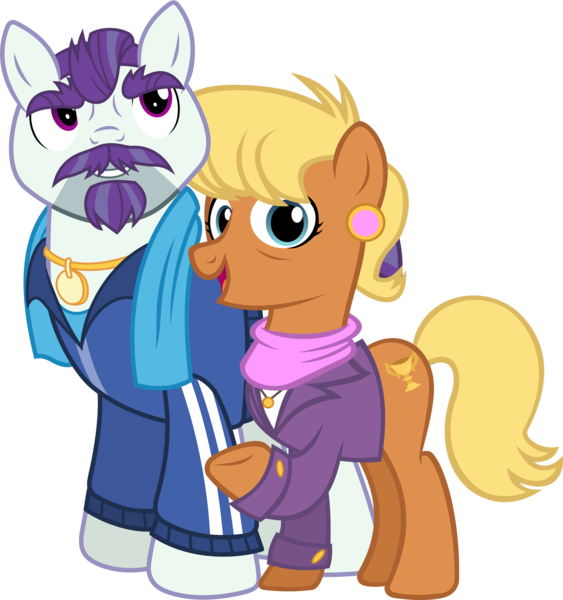 Size: 3017x3218 | Tagged: safe, artist:90sigma, artist:philomenathephoenix, derpibooru import, edit, vector edit, mr. stripes, ms. harshwhinny, pony, games ponies play, the saddle row review, .svg available, duo, duo male and female, female, g4, harshstripes, high res, image, male, png, shipping, simple background, smiling, straight, transparent background, vector
