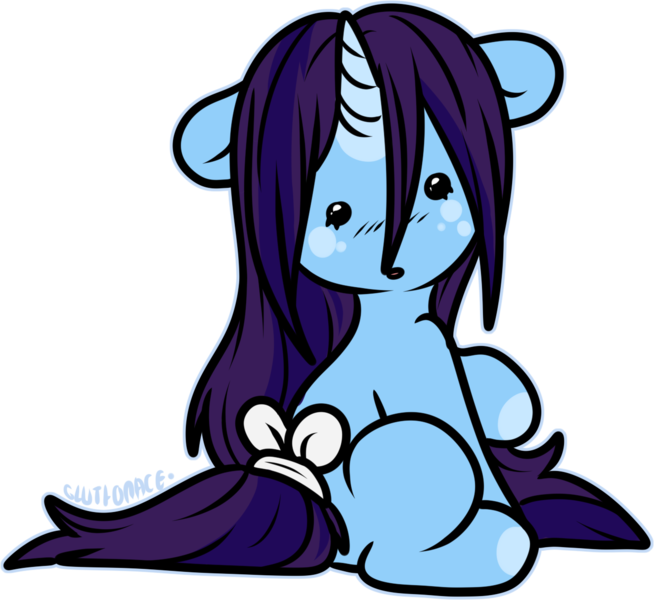 Size: 1323x1214 | Tagged: safe, artist:sexygoatgod, derpibooru import, oc, oc:blueberry sweets, unofficial characters only, pony, unicorn, adoptable, chibi, female, horn, image, png, simple background, solo, transparent background