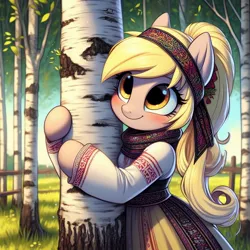 Size: 1024x1024 | Tagged: prompter needed, source needed, safe, ai content, derpibooru import, machine learning generated, derpy hooves, cyrillic, image, jpeg, russian, slavic