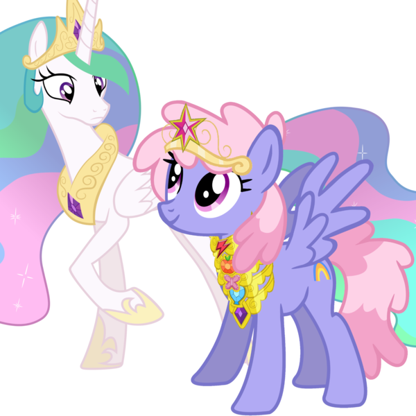 Size: 1850x1850 | Tagged: artist needed, source needed, safe, derpibooru import, princess celestia, oc, unnamed oc, alicorn, pegasus, pony, big crown thingy, celestia is not amused, concave belly, crown, duo, element of generosity, element of honesty, element of kindness, element of laughter, element of loyalty, element of magic, elements of harmony, ethereal mane, ethereal tail, eyelashes, female, folded wings, frown, height difference, hoof shoes, image, jewelry, long mane, looking at each other, looking at someone, mare, pegasus oc, peytral, physique difference, png, princess shoes, raised hoof, regalia, simple background, slender, spread wings, standing, tail, tall, thin, transparent background, unamused, wings