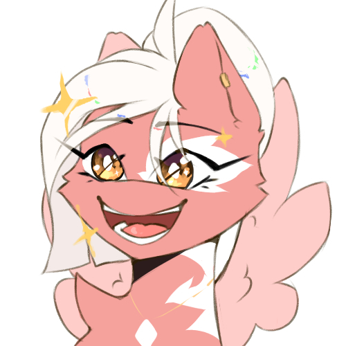 Size: 500x500 | Tagged: safe, artist:glazirka, derpibooru import, oc, unofficial characters only, pegasus, pony, bust, image, jpeg, portrait, simple background, smiling, solo, white background