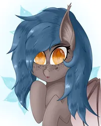 Size: 2840x3540 | Tagged: safe, artist:krymak, derpibooru import, oc, unofficial characters only, bat pony, fangs, image, png, simple background