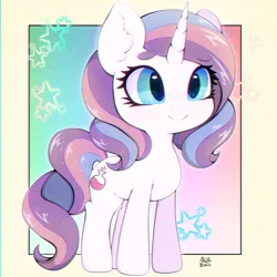 Size: 3000x3000 | Tagged: safe, artist:zokkili, derpibooru import, potion nova, pony, unicorn, my little pony: pony life, beanbrows, ear fluff, eyebrows, female, g4, high res, horn, image, jpeg, signature, solo