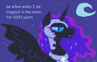 Size: 331x210 | Tagged: safe, artist:movie95, derpibooru import, nightmare moon, alicorn, pony, armor, crescent moon, female, g4, horn, image, lidded eyes, mare, moon, ms paint, night, outdoors, png, solo, spread wings, starry night, stars, wings