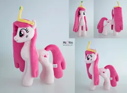 Size: 2200x1618 | Tagged: safe, artist:meplushyou, derpibooru import, ponified, pony, adventure time, image, irl, jpeg, photo, plushie, princess bubblegum, solo