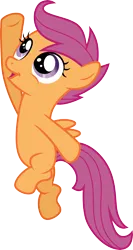 Size: 3000x5621 | Tagged: safe, artist:cloudy glow, derpibooru import, scootaloo, pegasus, pony, .ai available, female, image, jumping, png, simple background, solo, transparent background, vector