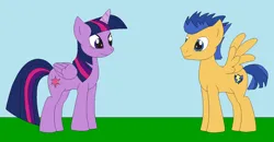 Size: 1342x696 | Tagged: safe, artist:marybethemberjoy49-1, derpibooru import, flash sentry, twilight sparkle, alicorn, pegasus, female, flashlight, g4, image, male, png, shipping, straight