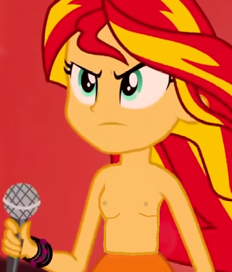 Size: 472x553 | Tagged: questionable, derpibooru import, edit, edited screencap, screencap, sunset shimmer, equestria girls, rainbow rocks, breasts, clothes, female, g4, image, partial nudity, png, topless