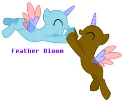 Size: 3702x3066 | Tagged: safe, artist:feather_bloom, derpibooru import, alicorn, pony, base, free to use, high five, image, ms paint, png, simple background, white background