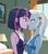 Size: 2896x3256 | Tagged: suggestive, ai content, derpibooru import, machine learning generated, prompter:thismaybeyou, stable diffusion, trixie, twilight sparkle, human, equestria girls, bedroom, big head, blushing, bobcut, breasts, busty trixie, busty twilight sparkle, duo, duo female, female, g4, hairpin, high res, human coloration, image, kissing, lesbian, looking at each other, looking at someone, one-piece swimsuit, open mouth, png, purple eyes, reasonably sized breasts, short hair, show accurate, small breasts, stars, swimsuit, teenage trixie, teenager, tongue out, window