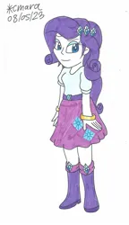 Size: 949x1643 | Tagged: safe, artist:cmara, derpibooru import, rarity, human, equestria girls, boots, clothes, g4, high heel boots, image, jpeg, shoes, simple background, solo, white background