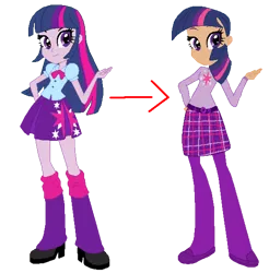 Size: 550x559 | Tagged: safe, artist:selenaede, derpibooru import, twilight sparkle, human, equestria girls, base used, g4, image, png, redesign