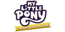 Size: 700x350 | Tagged: safe, derpibooru import, official, g5, 2d, crown, game, heart, horseshoes, image, jewelry, logo, my little pony: a zephyr heights mystery, png, regalia, simple background, transparent background, video game