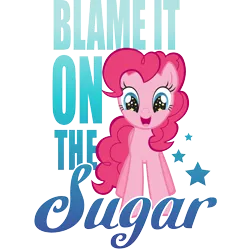 Size: 2048x2048 | Tagged: safe, alternate version, derpibooru import, official, part of a set, pinkie pie, earth pony, pony, design, english, excited, female, g4, happy, image, mare, open mouth, open smile, png, smiling, solo, starry eyes, stars, stock vector, text, vector, wingding eyes, zazzle