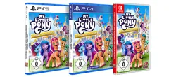 Size: 512x225 | Tagged: safe, derpibooru import, official, g5, 2d, 3d, box, cover, game, german, image, jpeg, mockup, my little pony: a zephyr heights mystery, nintendo switch, playstation, playstation 4, playstation 5, video game