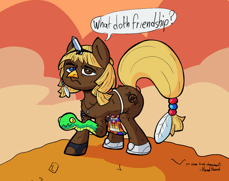 Size: 1900x1500 | Tagged: safe, artist:headhazed, derpibooru import, ponified, earth pony, pony, snake, anatomically incorrect, beak, clothes, image, incorrect leg anatomy, male, png, shoes, sketch, solo, speech bubble, stallion, xavier:renegade angel