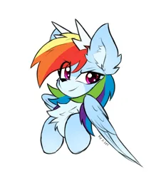 Size: 1900x2100 | Tagged: safe, artist:rejiser, derpibooru import, rainbow dash, deer, pegasus, pony, reindeer, bust, chest fluff, deerified, ear fluff, female, g4, image, png, simple background, solo, species swap, white background, wings