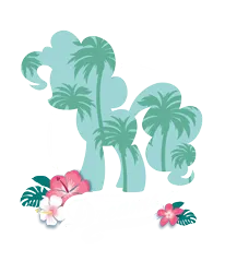 Size: 1686x2048 | Tagged: safe, derpibooru import, official, part of a set, pinkie pie, earth pony, pony, design, english, female, flower, g4, hibiscus, image, leaves, mare, monstera, palm tree, png, shirt design, silhouette, simple background, solo, text, transparent background, tree, vector, zazzle