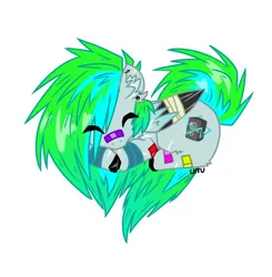 Size: 744x760 | Tagged: safe, artist:cyb3r_g0rex, derpibooru import, oc, unofficial characters only, pegasus, pony, heart pony, image, jpeg, pegasus oc, sleeping, solo, wings