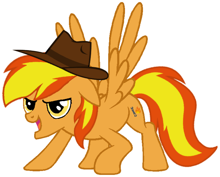 Size: 734x590 | Tagged: safe, artist:noi kincade, derpibooru import, oc, oc:firey ratchet, pegasus, pony, fedora, g4, hat, image, male, png, simple background, solo, transparent background, wings