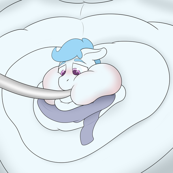 Size: 3000x3000 | Tagged: questionable, artist:strange tartlet, derpibooru import, oc, oc:file folder, unofficial characters only, pegasus, pony, blob, blobface, blushing, chubby cheeks, clothes, commission, fat, fat fetish, feedee, feeding, feeding tube, fetish, force feeding, hose, image, immobile, impossibly large everything, impossibly obese, male, morbidly obese, multichin, obese, pegasus oc, png, rolls of fat, scarf, solo, solo male, weight gain, wings, ych result