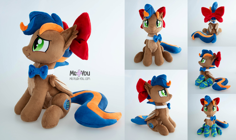 Size: 2300x1369 | Tagged: safe, artist:meplushyou, derpibooru import, oc, oc:johan, bat pony, pony, bow, bowtie, hair bow, image, irl, jpeg, male, photo, plushie, solo, stallion