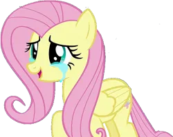Size: 863x688 | Tagged: safe, derpibooru import, edit, edited screencap, editor:incredibubbleirishguy, screencap, fluttershy, changeling, to where and back again, background removed, cropped, crying, disguise, disguised changeling, happy, image, png, simple background, tears of joy, teary eyes