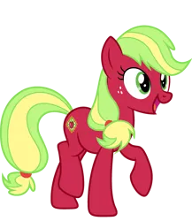 Size: 2421x2787 | Tagged: safe, artist:lizzmcclin, derpibooru import, applejack (g3), earth pony, pony, g3, female, g3 to g4, g4, generation leap, image, mare, png, simple background, solo, transparent background