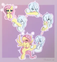 Size: 6304x6843 | Tagged: suggestive, artist:darkstorm mlp, derpibooru import, fluttershy, oc, oc:wishing star, pegasus, pony, unicorn, blushing, canon x oc, cute, drool, drool string, female, fetish, flustered, heart, heart eyes, hoof fetish, hoof worship, horn, image, licking, male, png, salivating, spread wings, tongue out, wingboner, wingding eyes, wings