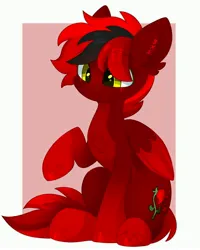 Size: 3196x4000 | Tagged: safe, artist:cinnamontee, derpibooru import, oc, oc:zom roesfall, pegasus, pony, cute, image, jpeg, solo, wings