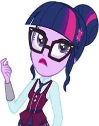 Size: 793x1008 | Tagged: safe, derpibooru import, edit, edited screencap, editor:homersimpson1983, screencap, sci-twi, twilight sparkle, human, equestria girls, friendship games, background removed, clothes, crystal prep academy uniform, female, g4, glasses, image, not a vector, png, school uniform, solo