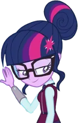 Size: 1607x2520 | Tagged: safe, derpibooru import, edit, edited screencap, editor:homersimpson1983, screencap, sci-twi, twilight sparkle, human, equestria girls, background removed, clothes, crystal prep academy uniform, female, g4, glasses, image, not a vector, png, school uniform, solo