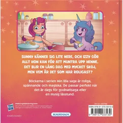 Size: 600x600 | Tagged: safe, derpibooru import, official, izzy moonbow, sunny starscout, earth pony, unicorn, g5, 2d, book, cover, egmont, happy, horn, image, jpeg, kitchen, smiling, sweden, swedish