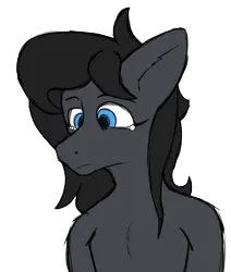 Size: 1244x1464 | Tagged: safe, artist:eklipsethepony, derpibooru import, oc, oc:eklipse, unofficial characters only, pegasus, semi-anthro, birthday, chest fluff, crying, depression, human shoulders, image, pegasus oc, png, sad, simple background, solo, transparent background, wings