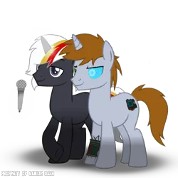 Size: 3600x3600 | Tagged: safe, artist:ramixe dash, derpibooru import, oc, unofficial characters only, pony, unicorn, fallout equestria, g4, glow, glowing horn, horn, image, male, png, rule 63, simple background, stallion, text, transparent background