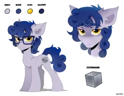 Size: 2514x1945 | Tagged: safe, alternate version, artist:zlatavector, derpibooru import, unnamed character, oc, unofficial characters only, earth pony, pony, colt, foal, gift art, glasses, image, looking at you, male, png, reference sheet, solo