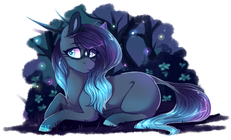 Size: 1440x871 | Tagged: safe, artist:wallvie, derpibooru import, oc, earth pony, pony, female, horns, image, lying down, mare, png, prone, solo