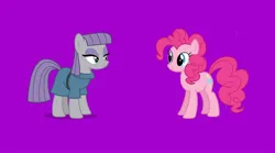 Size: 1080x602 | Tagged: safe, screencap, maud pie, pinkie pie, earth pony, pony, series:maud knows best, series:mlp animation's short films, duo, duo female, female, image, jpeg, smiling