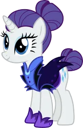 Size: 3000x4631 | Tagged: safe, artist:cloudy glow, derpibooru import, rarity, pony, unicorn, the cutie re-mark, alternate hairstyle, alternate timeline, eyeshadow, female, hair bun, high res, horn, image, makeup, mare, night maid rarity, nightmare takeover timeline, png, simple background, solo, transparent background, vector