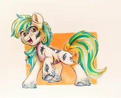 Size: 2048x1657 | Tagged: safe, artist:avui, derpibooru import, oc, oc:fearn leaves, earth pony, image, jpeg, traditional art