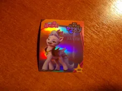 Size: 1024x768 | Tagged: safe, derpibooru import, official, queen haven, pegasus, g5, my little pony: a new generation, 3d, image, indonesian, jpeg, logo, looking at you, merchandise, photo, shiny, smiling, smiling at you, stars, sticker, walking