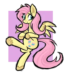 Size: 651x758 | Tagged: safe, artist:daze, derpibooru import, fluttershy, pegasus, pony, female, g4, image, mare, png, simple background, smiling, solo, spread wings, transparent background, unshorn fetlocks, wings