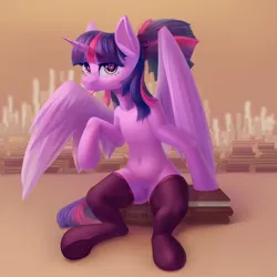 Size: 2000x2000 | Tagged: safe, artist:falses, derpibooru import, twilight sparkle, twilight sparkle (alicorn), alicorn, pony, semi-anthro, unicorn, adorasexy, bedroom eyes, belly, belly button, book, bookhorse, collarbone, cute, digital art, eyelashes, eyes open, female, high res, horn, human shoulders, humanoid torso, image, legs, lineless, looking at you, mare, png, ribcage, sexy, shading, solo, spread legs, spreading, tail, thighs, twiabetes, wide hips