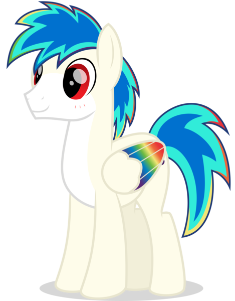 Size: 3000x3837 | Tagged: safe, artist:keronianniroro, derpibooru import, oc, unofficial characters only, pegasus, pony, coat markings, colored wings, high res, image, male, multicolored hair, png, rainbow hair, simple background, solo, stallion, transparent background, vector, wings