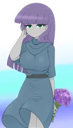Size: 1618x2837 | Tagged: safe, artist:batipin, derpibooru import, maud pie, human, equestria girls, breasts, busty maud pie, g4, image, looking at you, png