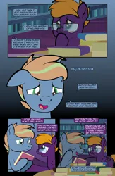 Size: 1920x2948 | Tagged: safe, artist:alexdti, derpibooru import, oc, oc:brainstorm (alexdti), oc:purple creativity, unofficial characters only, pony, comic:quest for friendship retold, book, glasses, image, jpeg