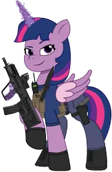 Size: 807x1235 | Tagged: safe, artist:edy_january, artist:prixy05, derpibooru import, edit, vector edit, twilight sparkle, twilight sparkle (alicorn), alicorn, pony, g5, my little pony: tell your tale, armor, assault rifle, body armor, boots, bullpup rifle, call of duty, call of duty: warzone, captain twilight, clothes, combat knife, denim, gun, handgun, image, jeans, john "soap" mactavish, knife, magic, mateba 2006m, military, military pony, mtar-21, pants, pistol, png, radio, revolver, rifle, saop mctavish, shirt, shoes, simple background, soldier, soldier pony, solo, special forces, tactical, tactical vest, tar-21, task forces 141, telekinesis, transparent background, united states, vector, vest, weapon
