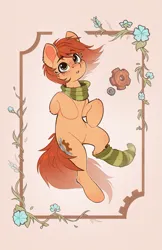 Size: 1329x2057 | Tagged: safe, artist:rexyseven, derpibooru import, oc, oc:rusty gears, earth pony, pony, belly, female, image, mare, png, sock, solo